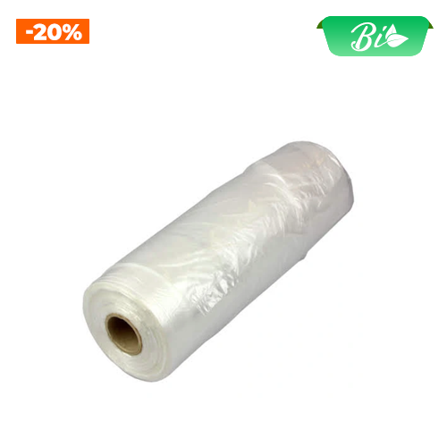 Túi nylon cuộn 5kg, 22+12x43cm, 8my