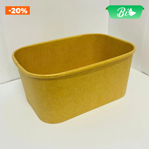 Bát giấy chữ nhật 1000ml 168x120x75mm