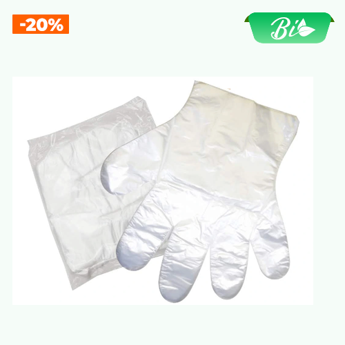 Găng tay HDPE 10 mic dùng một lần cỡ L