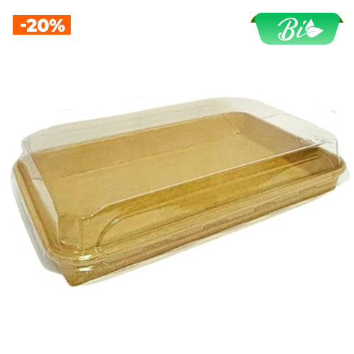Bát Sushi giấy kèm nắp 256x182x51mm