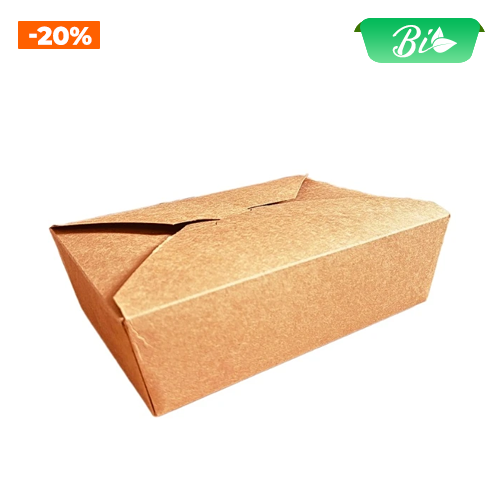 Hộp giấy KRAFT 2000ml 215x158x63mm