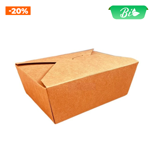 Hộp giấy KRAFT 1200ml 175x140x63mm