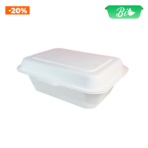 Hộp menu từ bã mía 180x140x70mm