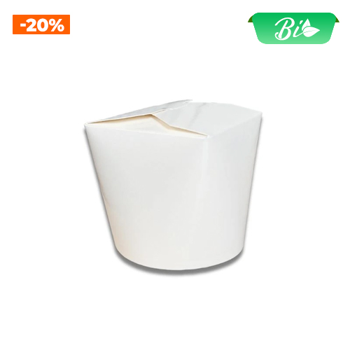 Hộp đựng mì trắng tròn 450ml