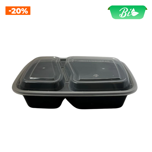 Hộp nhựa hai ngăn PP 950ml kèm nắp