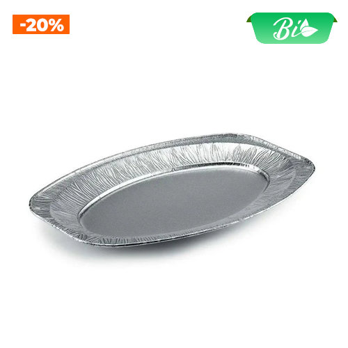 Khay nhôm oval 425x285mm 42g
