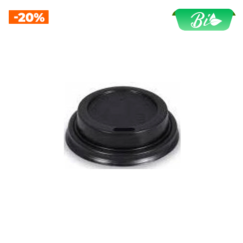 Nắp đen PS cho cốc 250ml Ø80mm