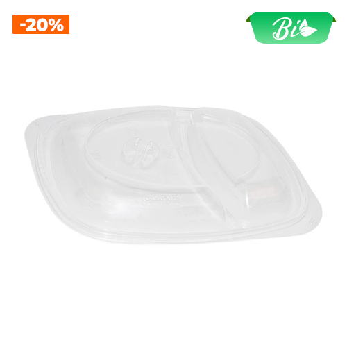 Nắp nhựa PP cho hộp hai ngăn 1050ml 220x170mm