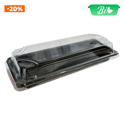 Bát Sushi kèm nắp PET 220x90x50mm