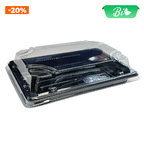 Bát Sushi kèm nắp PET 165x115x50mm