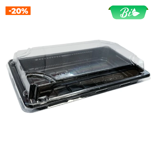 Bát Sushi kèm nắp PET 221x138x50mm