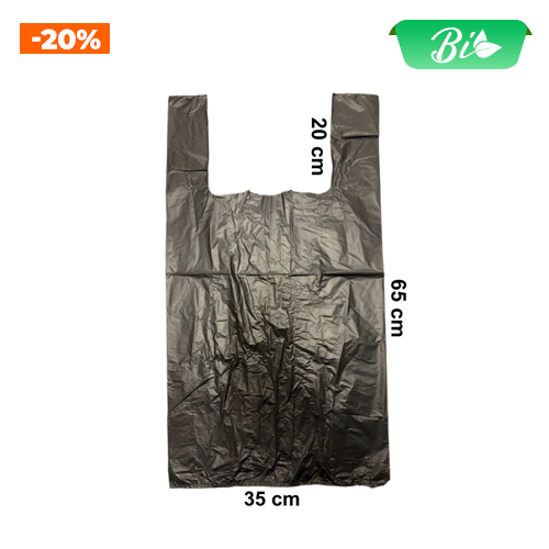 Túi 15kg đen HDPE 35x20x65cm 22my