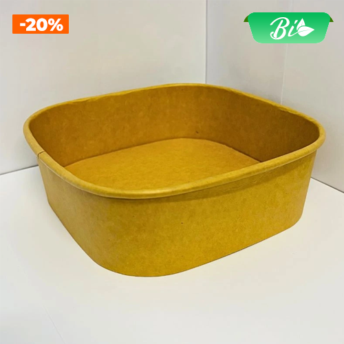 Bát giấy vuông 1000ml 175x175x55mm